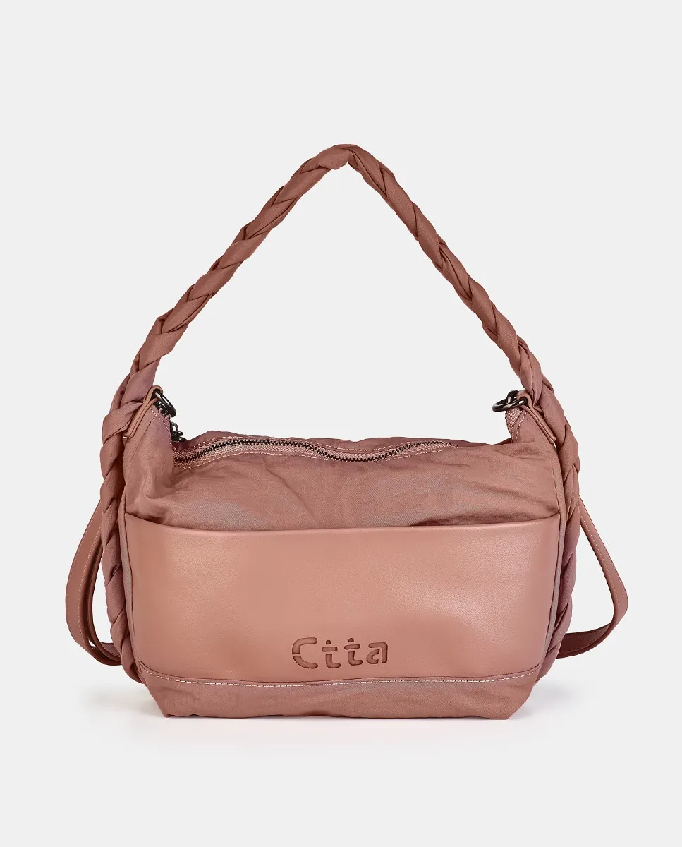 Сумка-хобо с логотипом Caminatta, цвет Maquillaje
Сумка-хобо с логотипом Caminatta, цвет Maquillaje