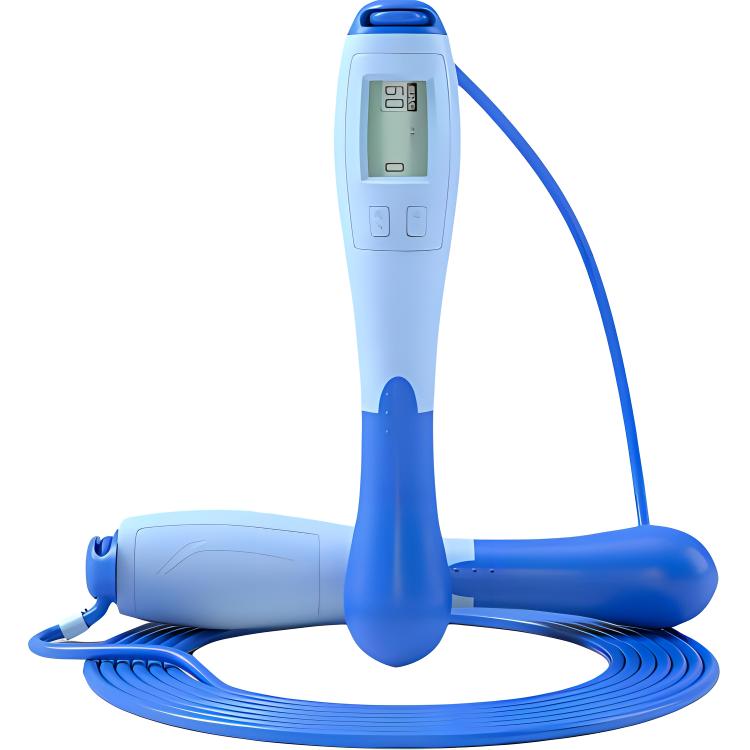 Электронная скакалка с ПВХ-счетчиком LINING, синий
Электронная скакалка с ПВХ-счетчиком LINING, синий