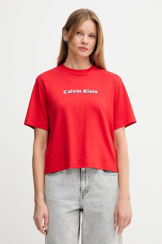 Хлопковая футболка Calvin Klein Jeans, красный
Хлопковая футболка Calvin Klein Jeans, красный