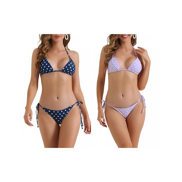 2 комплекта женского бикини в горошек с топом на завязках и треугольными трусиками Inspire Chic, Blue Light Purple, Синий, 2 комплекта женского бикини в горошек с топом на завязках и треугольными трусиками Inspire Chic, Blue Light Purple
2 комплекта женского бикини в горошек с топом на завязках и треугольными трусиками Inspire Chic, Blue Light Purple, Синий, 2 комплекта женского бикини в горошек с топом на завязках и треугольными трусиками Inspire Chic, Blue Light Purple