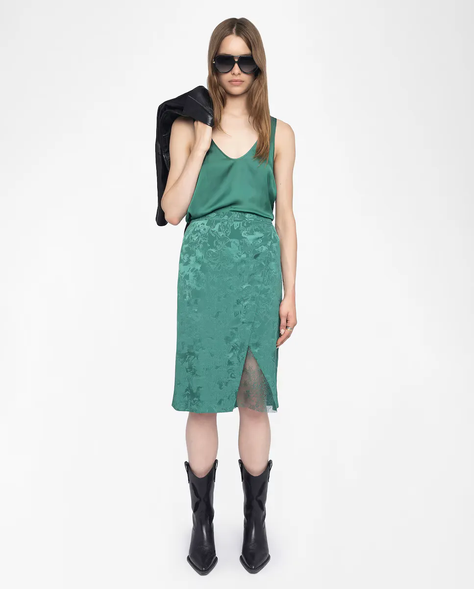 Юбка Julen 100% шелк с кружевом Zadig & Voltaire, зеленый
Юбка Julen 100% шелк с кружевом Zadig & Voltaire, зеленый
