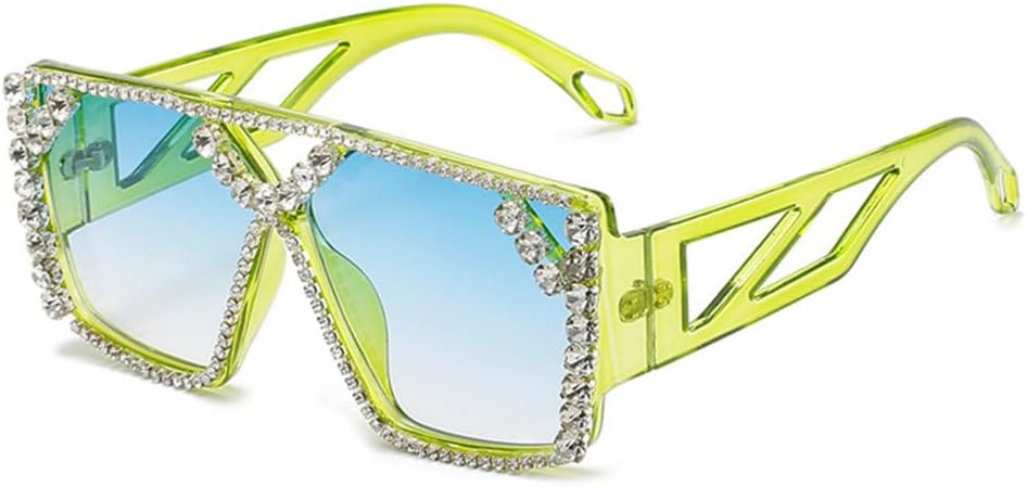 Модные квадратные солнцезащитные очки со стразами для женщин, большие солнцезащитные очки с бриллиантами, винтажные женские очки с градиентным переходом цвета generic, Green-blue
Модные квадратные солнцезащитные очки со стразами для женщин, большие солнцезащитные очки с бриллиантами, винтажные женские очки с градиентным переходом цвета generic, Green-blue