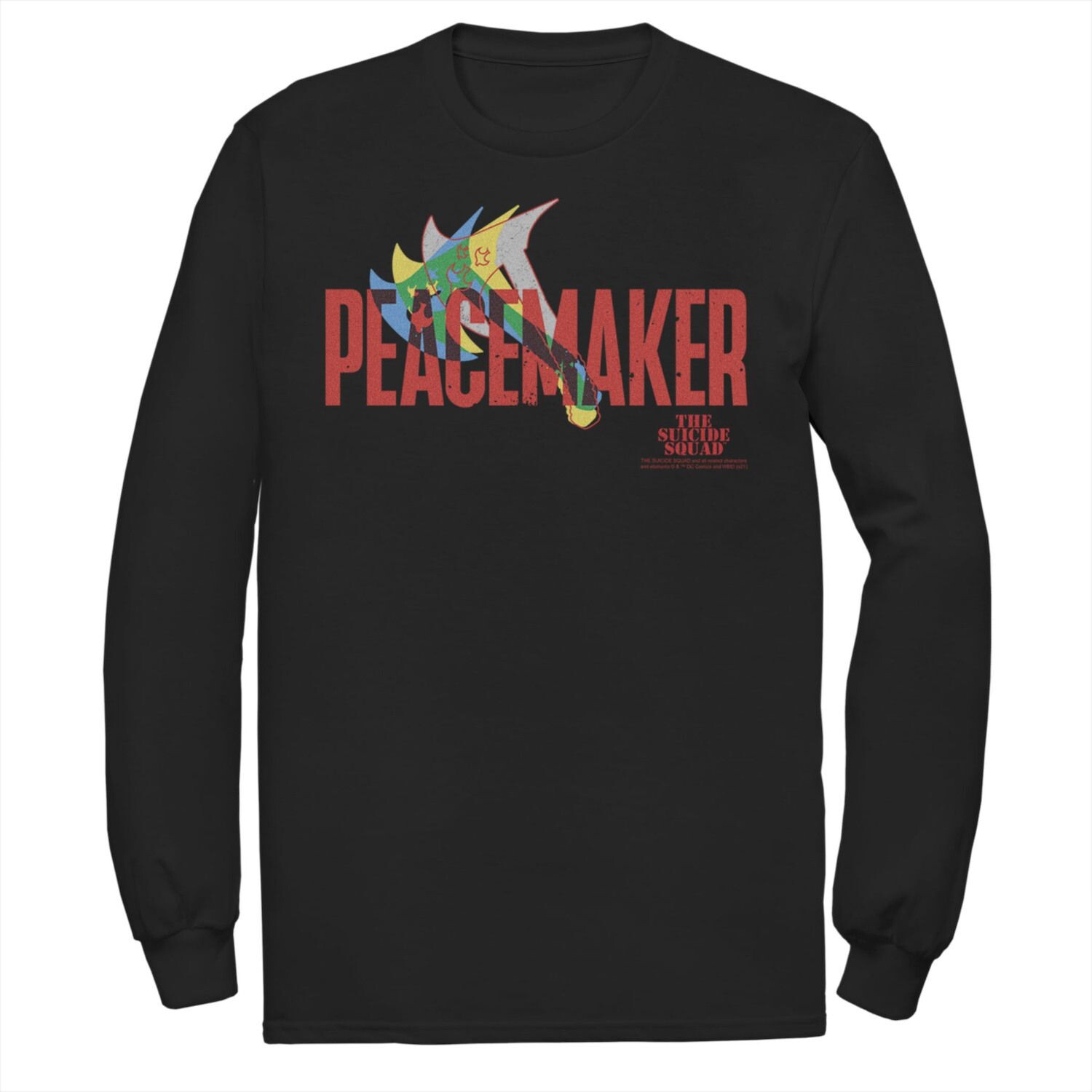 Мужская футболка с логотипом The Suicide Squad Peacemaker Hatchet Licensed Character
Мужская футболка с логотипом The Suicide Squad Peacemaker Hatchet Licensed Character