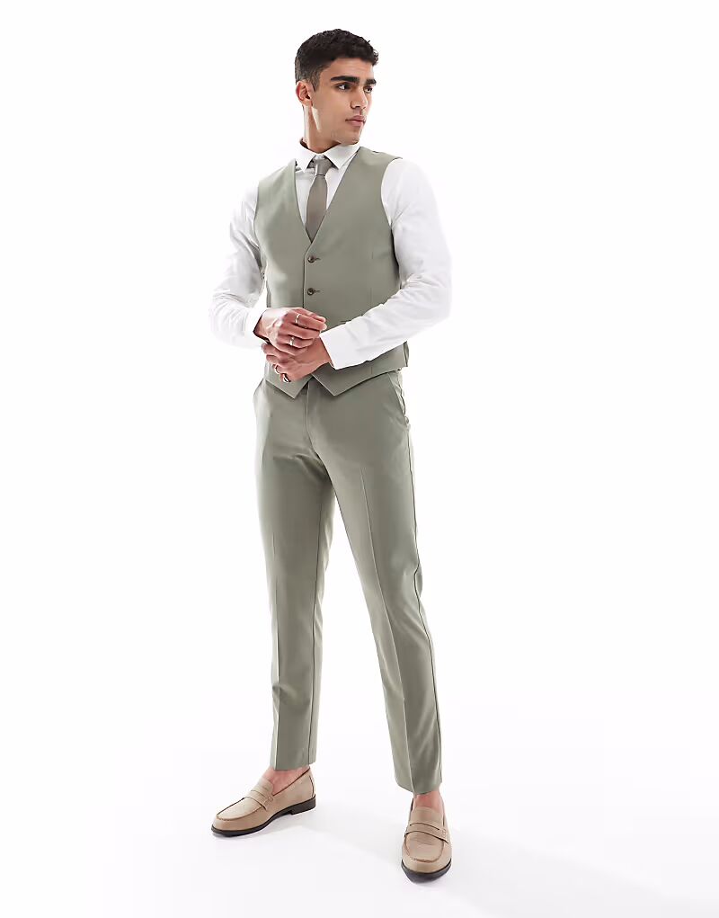 Узкие брюки ASOS DESIGN цвета хаки
Узкие брюки ASOS DESIGN цвета хаки