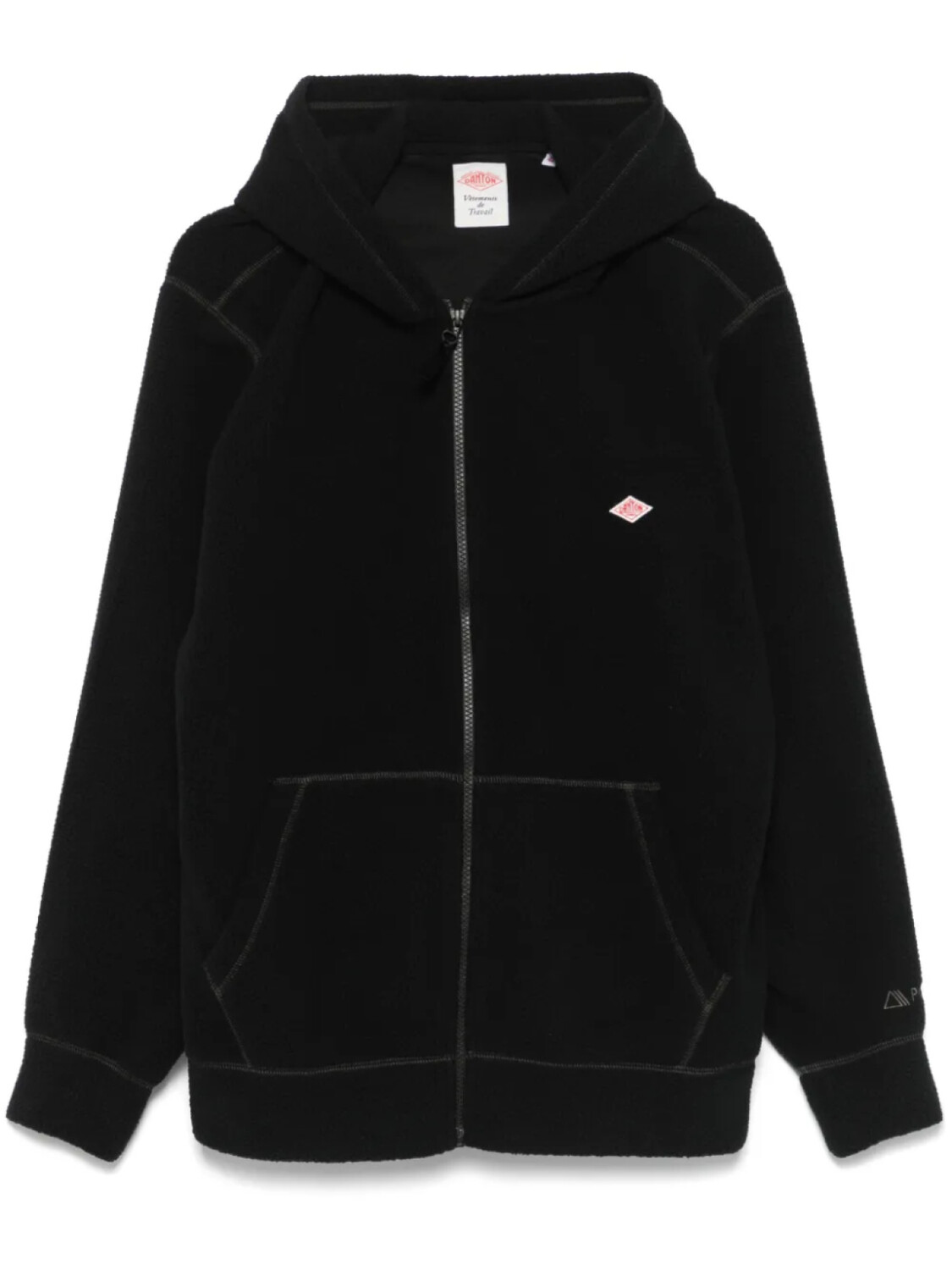 Danton худи с нашивкой-логотипом, черный 
Danton худи с нашивкой-логотипом, черный