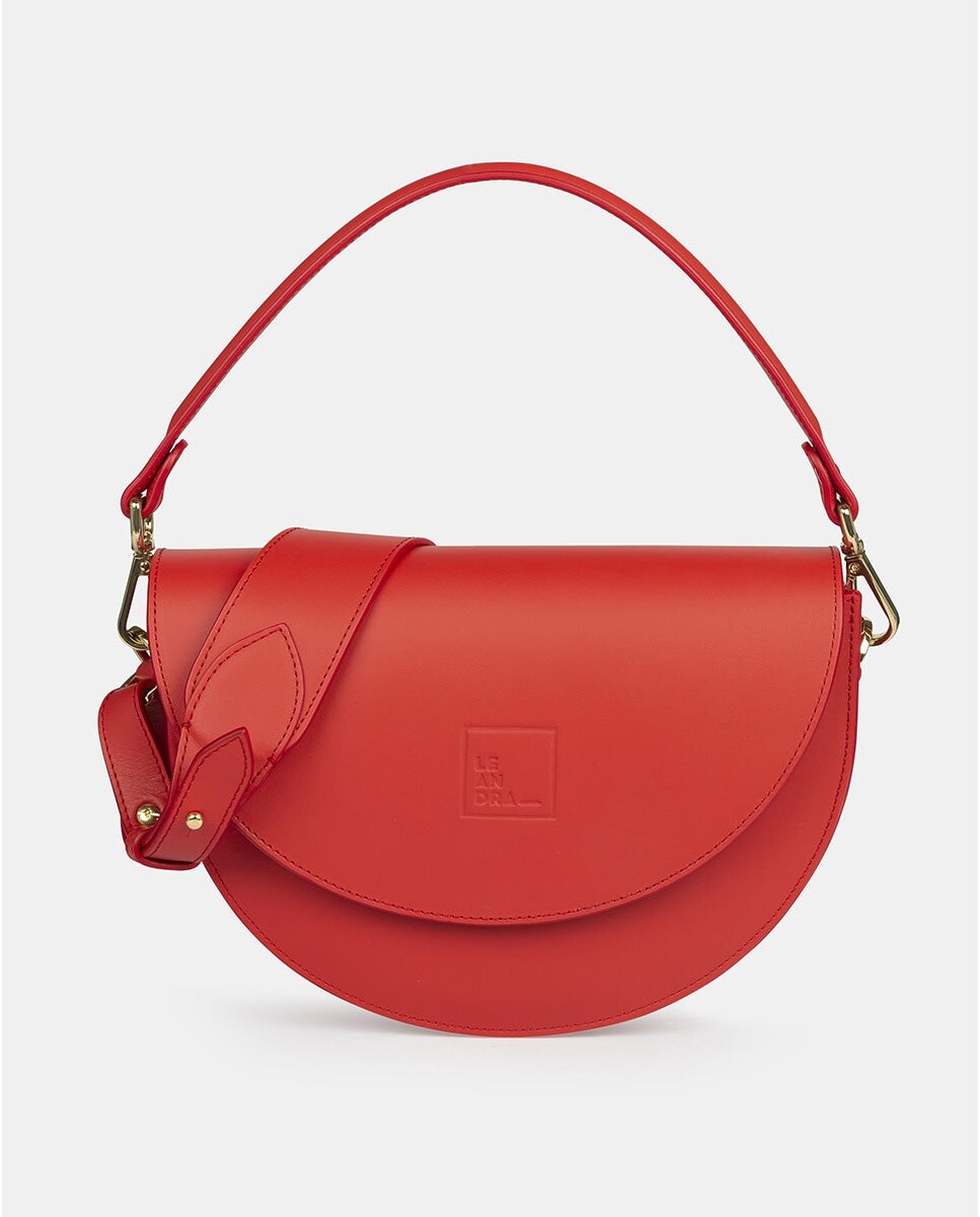 Женская красная кожаная сумка через плечо Leandra, красный
Женская красная кожаная сумка через плечо Leandra, красный