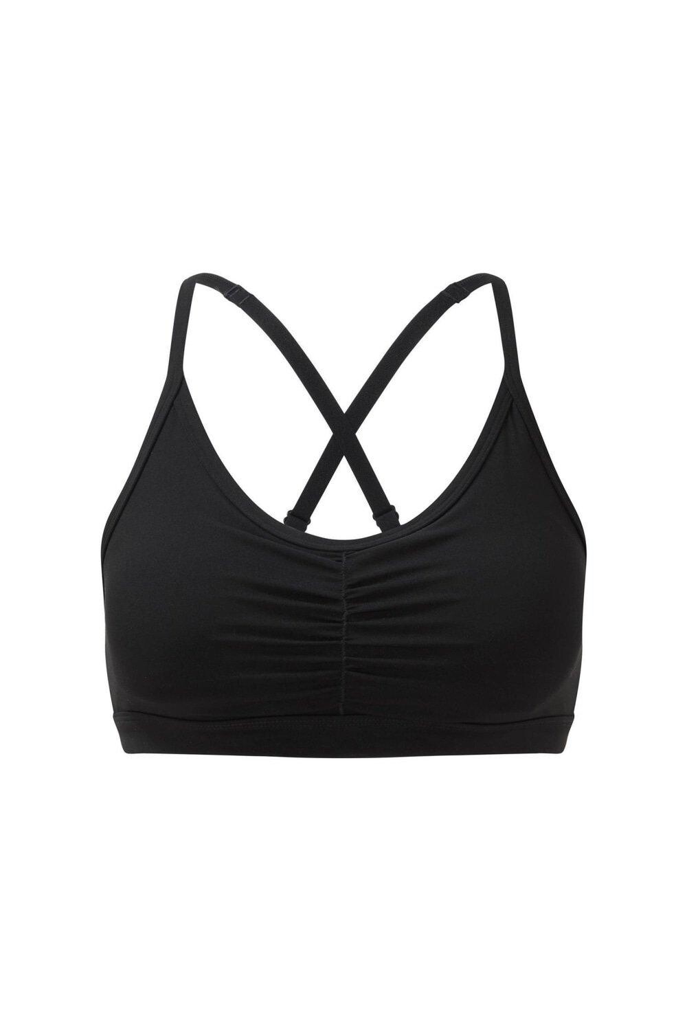 Спортивный бюстгальтер средней ударной силы со сборками TriDri, черный
Спортивный бюстгальтер средней ударной силы со сборками TriDri, черный