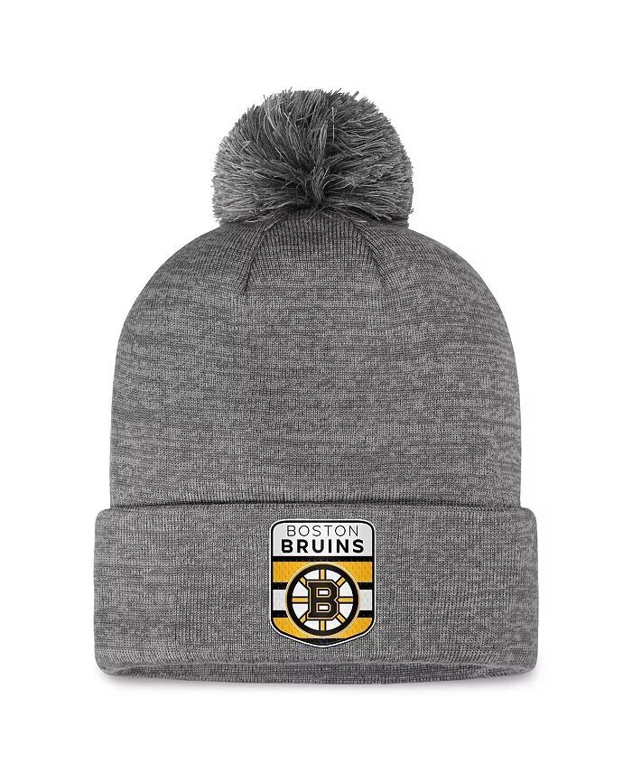 Мужская серая вязаная шапка Boston Bruins Authentic Pro Home Ice с манжетами и помпоном Fanatics, серый
Мужская серая вязаная шапка Boston Bruins Authentic Pro Home Ice с манжетами и помпоном Fanatics, серый