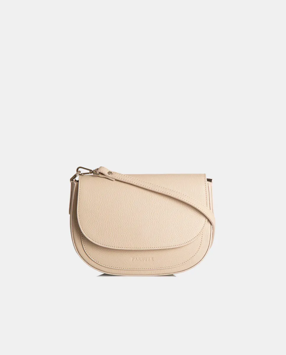 Сумка через плечо из накачанной кожи Farrutx, кремовый
Сумка через плечо из накачанной кожи Farrutx, кремовый