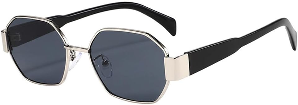 Ретро-солнцезащитные очки для женщин, модные панк-очки, темно-зеленые, с защитой от УФ-излучения UV400, трендовые солнцезащитные очки для мужчин generic, Silver Grey 3
Ретро-солнцезащитные очки для женщин, модные панк-очки, темно-зеленые, с защитой от УФ-излучения UV400, трендовые солнцезащитные очки для мужчин generic, Silver Grey 3