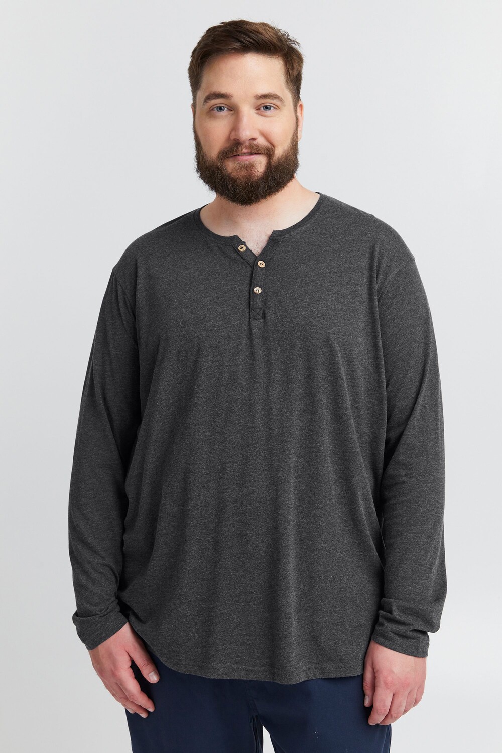 Лонгслив !SOLID, серый 
Лонгслив !SOLID, серый