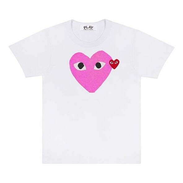 Футболка colored heart tee 'white pink' Comme Des Garcons Play, белый
Футболка colored heart tee 'white pink' Comme Des Garcons Play, белый