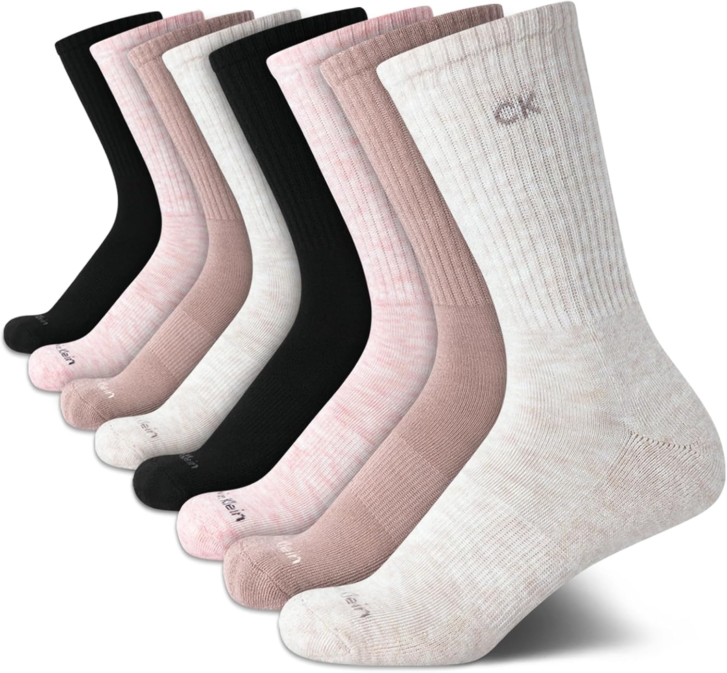 Женские носки Calvin Klein Crew - 8 пар, мягкие, дышащие, спортивные носки до середины голени для женщин (размер обуви: 4-10), Beige Assorted
Женские носки Calvin Klein Crew - 8 пар, мягкие, дышащие, спортивные носки до середины голени для женщин (размер обуви: 4-10), Beige Assorted