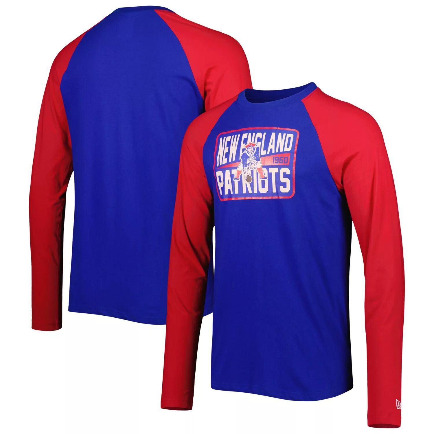 Мужская футболка с длинным рукавом Royal New England Patriots Throwback реглан New Era
Мужская футболка с длинным рукавом Royal New England Patriots Throwback реглан New Era