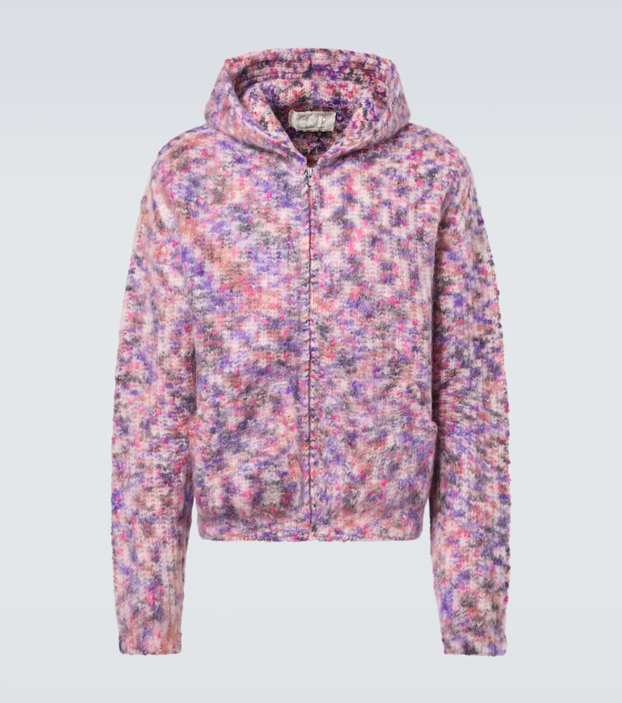 Капюшон кардиган из смесовой шерсти, мохера и хлопка ERL, Pink
Капюшон кардиган из смесовой шерсти, мохера и хлопка ERL, Pink