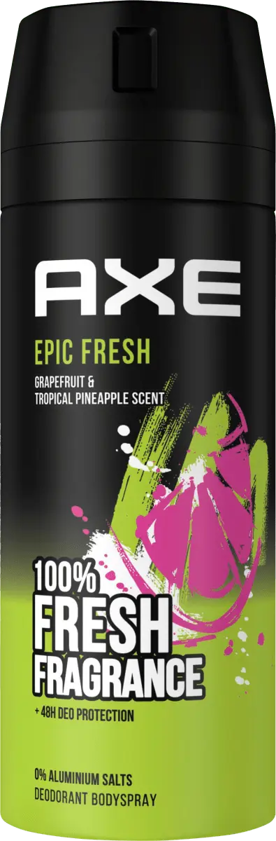 Деоспрей Epic Fresh@ 150мл AXE
Деоспрей Epic Fresh@ 150мл AXE