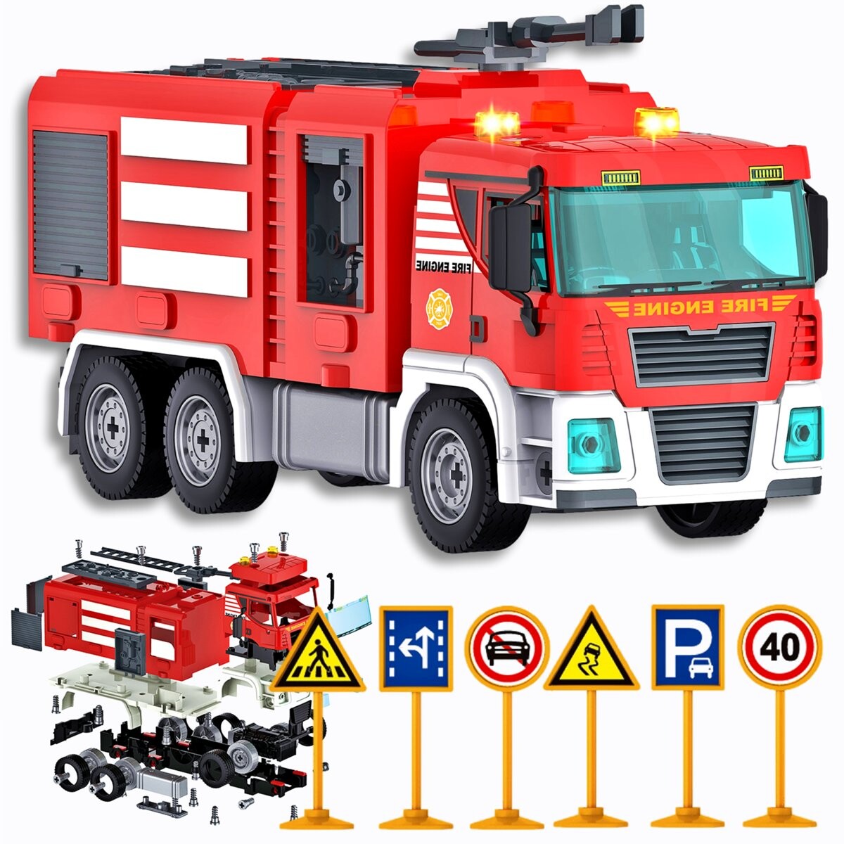 Пожарная команда ПОЖАРНАЯ МАШИНА ПОВОРОТНАЯ АВТОМОБИЛЬНЫЙ набор DIY в чемодане с батарейками СВЕТ ЗВУК 106 шт. Doris
Пожарная команда ПОЖАРНАЯ МАШИНА ПОВОРОТНАЯ АВТОМОБИЛЬНЫЙ набор DIY в чемодане с батарейками СВЕТ ЗВУК 106 шт. Doris