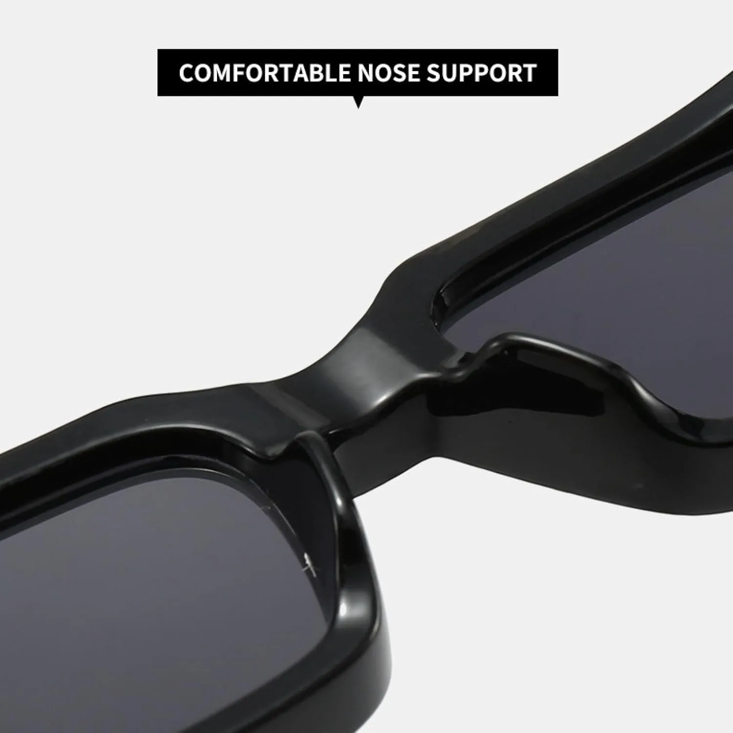 Солнцезащитные очки с толстой оправой для женщин, массивные прямоугольные очки с заклепками для мужчин, защита от УФ-излучения UV400 VFDHN, Black Orange
Солнцезащитные очки с толстой оправой для женщин, массивные прямоугольные очки с заклепками для мужчин, защита от УФ-излучения UV400 VFDHN, Black Orange