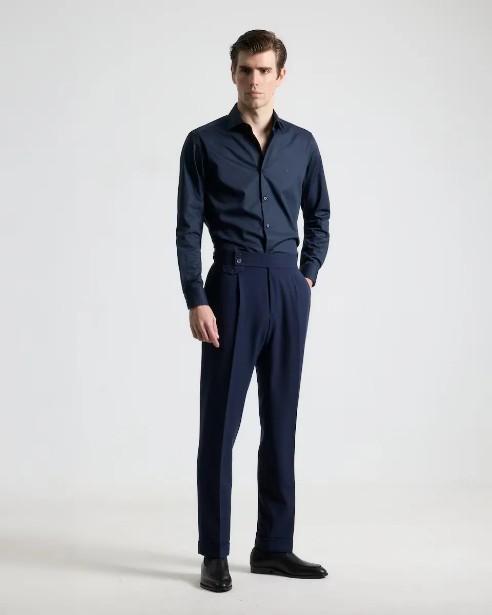 Мужские облегающие брюки темно-синего цвета для высоких мужчин PuroEgo, темно-синий
Мужские облегающие брюки темно-синего цвета для высоких мужчин PuroEgo, темно-синий