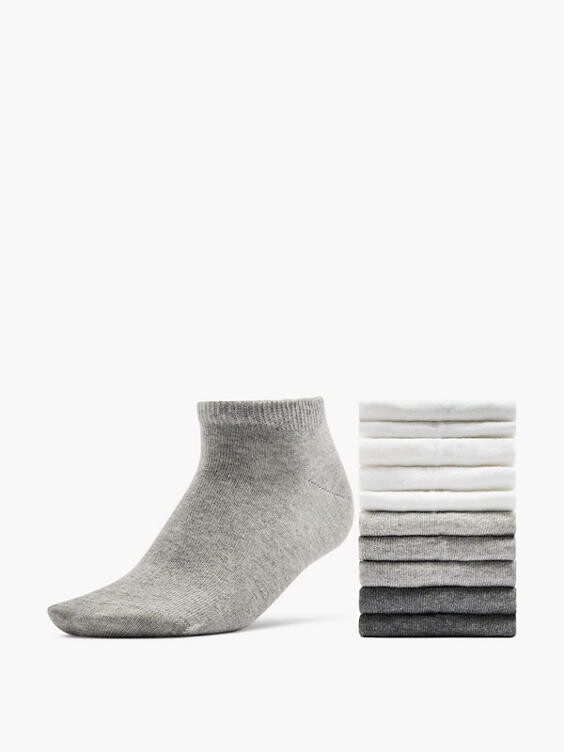 Упаковка из 10 носков. Deichmann, серый
Упаковка из 10 носков. Deichmann, серый