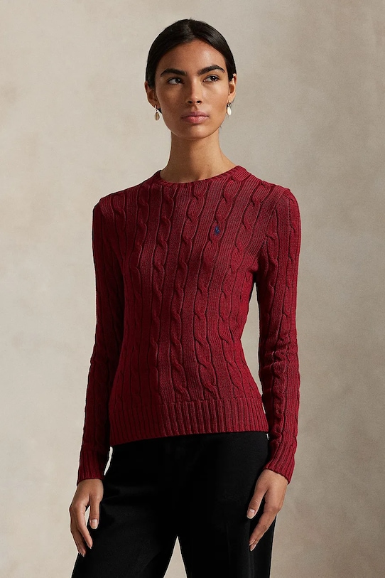 Хлопковый свитер Polo Ralph Lauren, бордовый
Хлопковый свитер Polo Ralph Lauren, бордовый