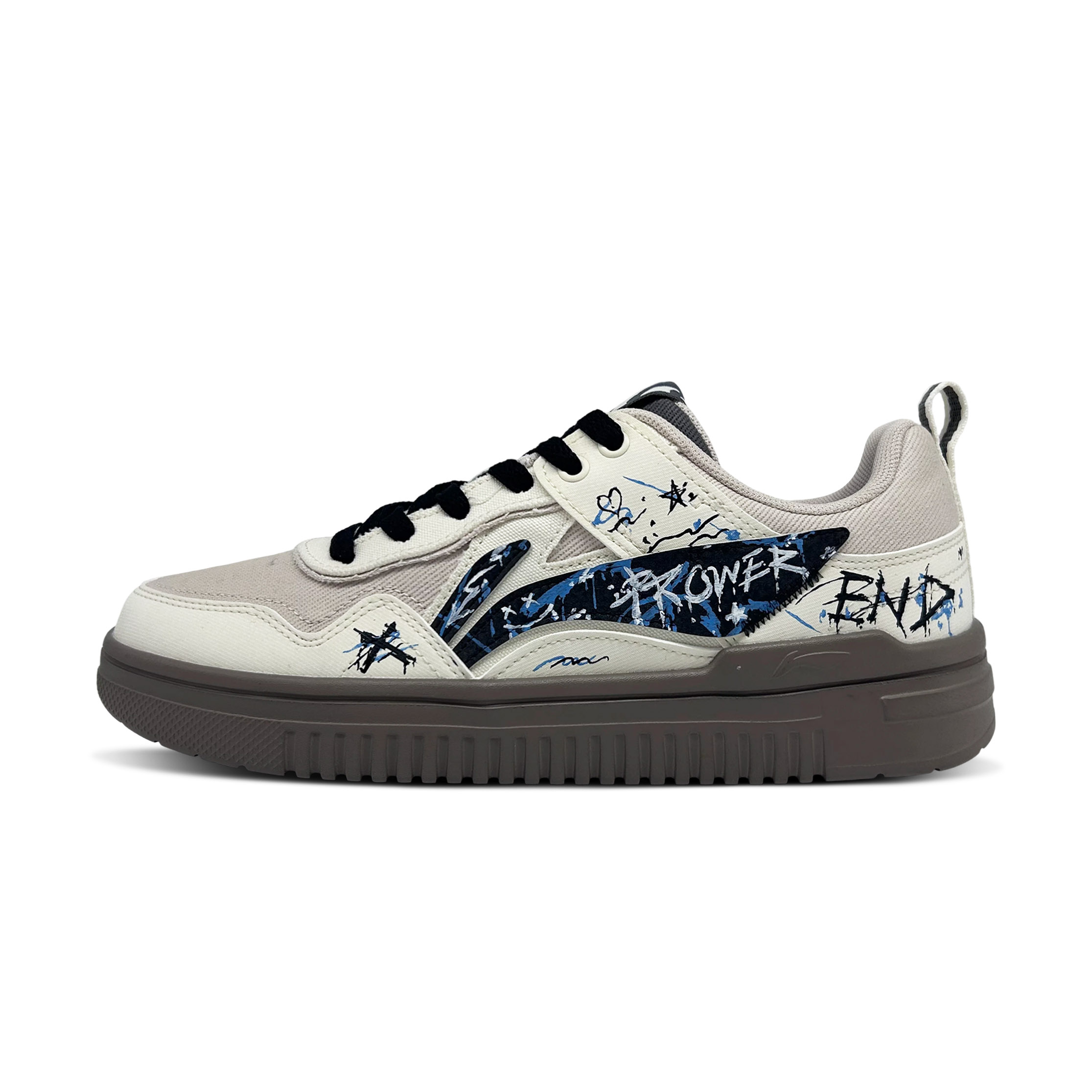 LINING Мужские скейтерские кроссовки Qingyun низкие Beige Black с износостойким покрытием
LINING Мужские скейтерские кроссовки Qingyun низкие Beige Black с износостойким покрытием