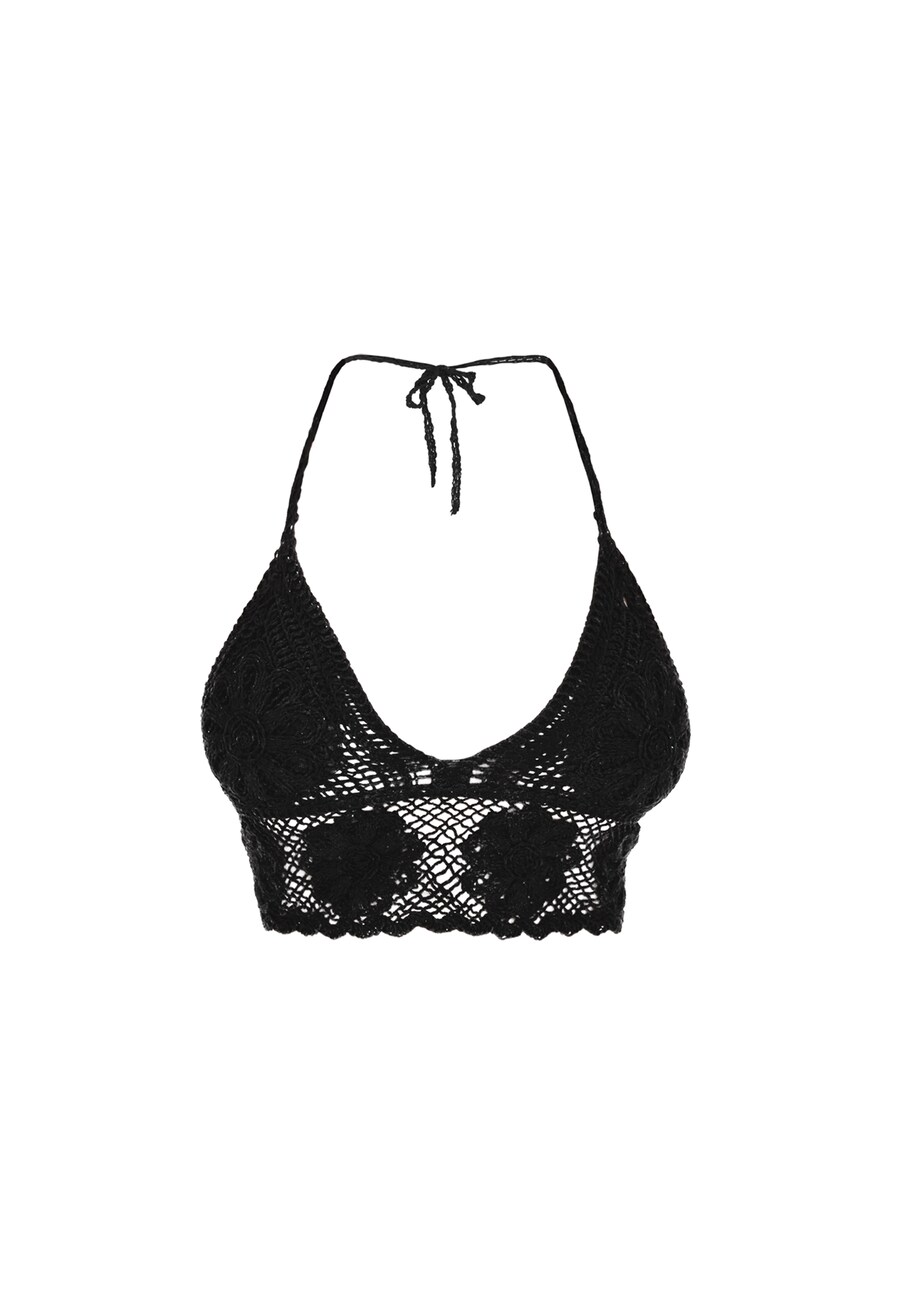 Вязаный топ IZIA Boho, черный 
Вязаный топ IZIA Boho, черный