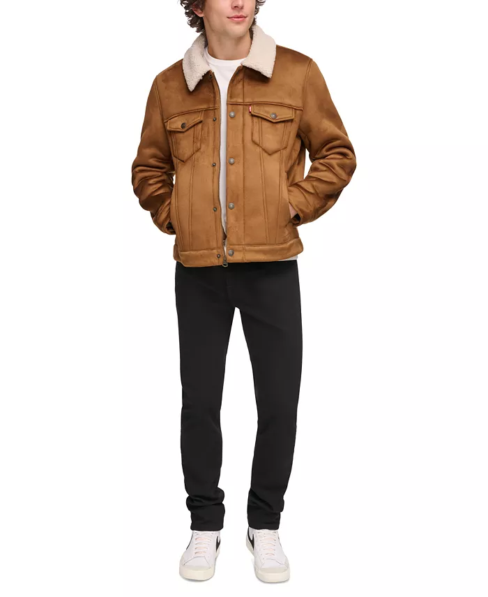 Мужская свободная куртка-косуха на искусственном меху Levi's, коричневый
Мужская свободная куртка-косуха на искусственном меху Levi's, коричневый
