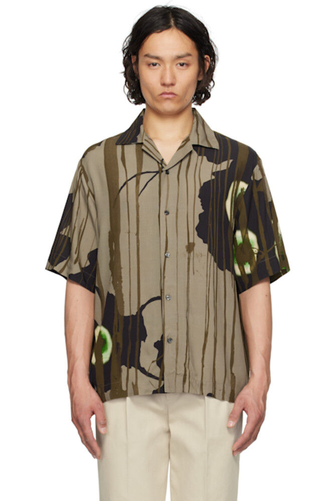 Рубашка с цветочным принтом серо-коричневого цвета Hugo
Рубашка с цветочным принтом серо-коричневого цвета Hugo