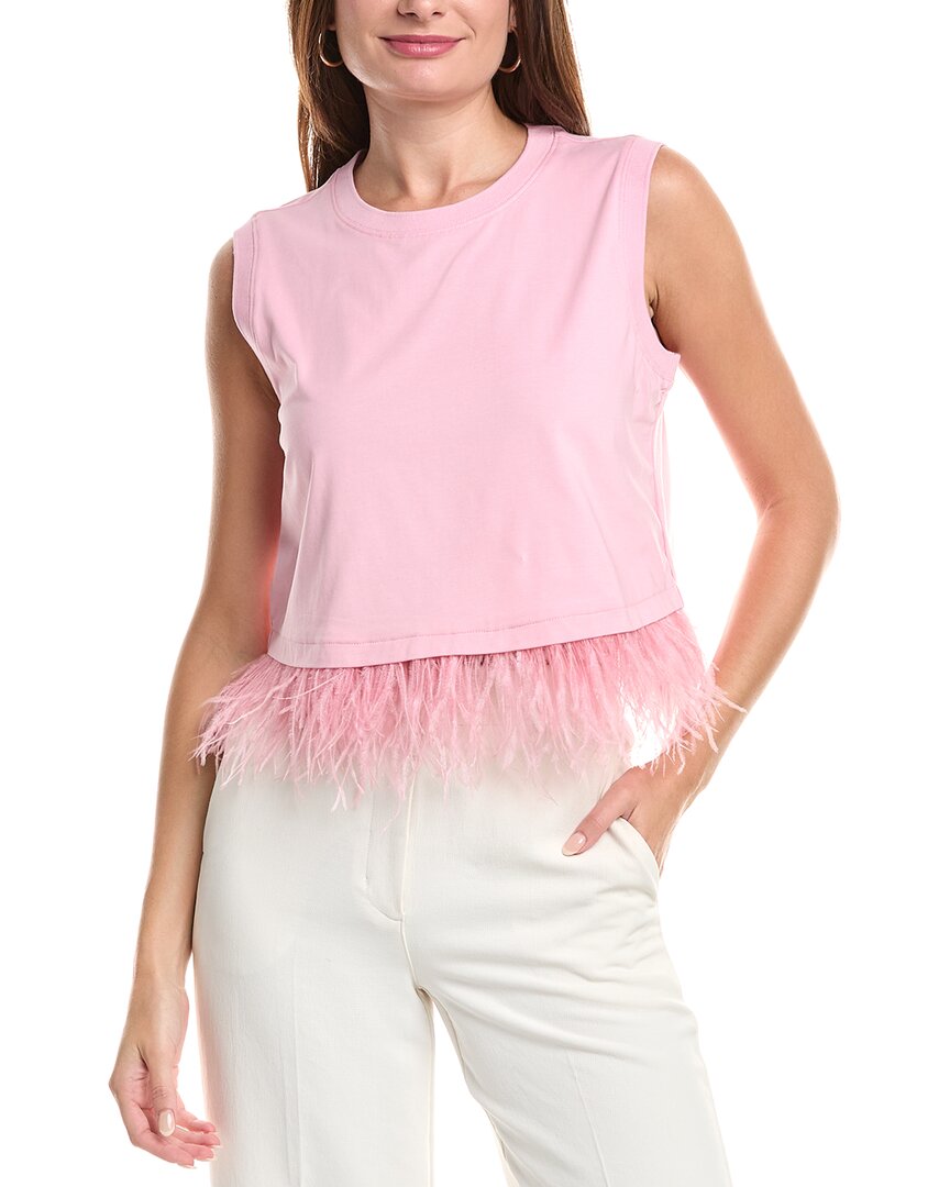 Кроп топ с перьями Cinq à Sept, розовый
Кроп топ с перьями Cinq à Sept, розовый