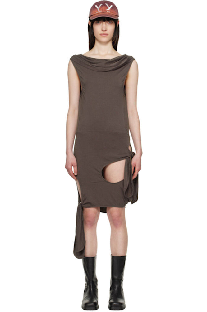 SSENSE Эксклюзивное коричневое деконструированное мини-платье OPEN YY
SSENSE Эксклюзивное коричневое деконструированное мини-платье OPEN YY
