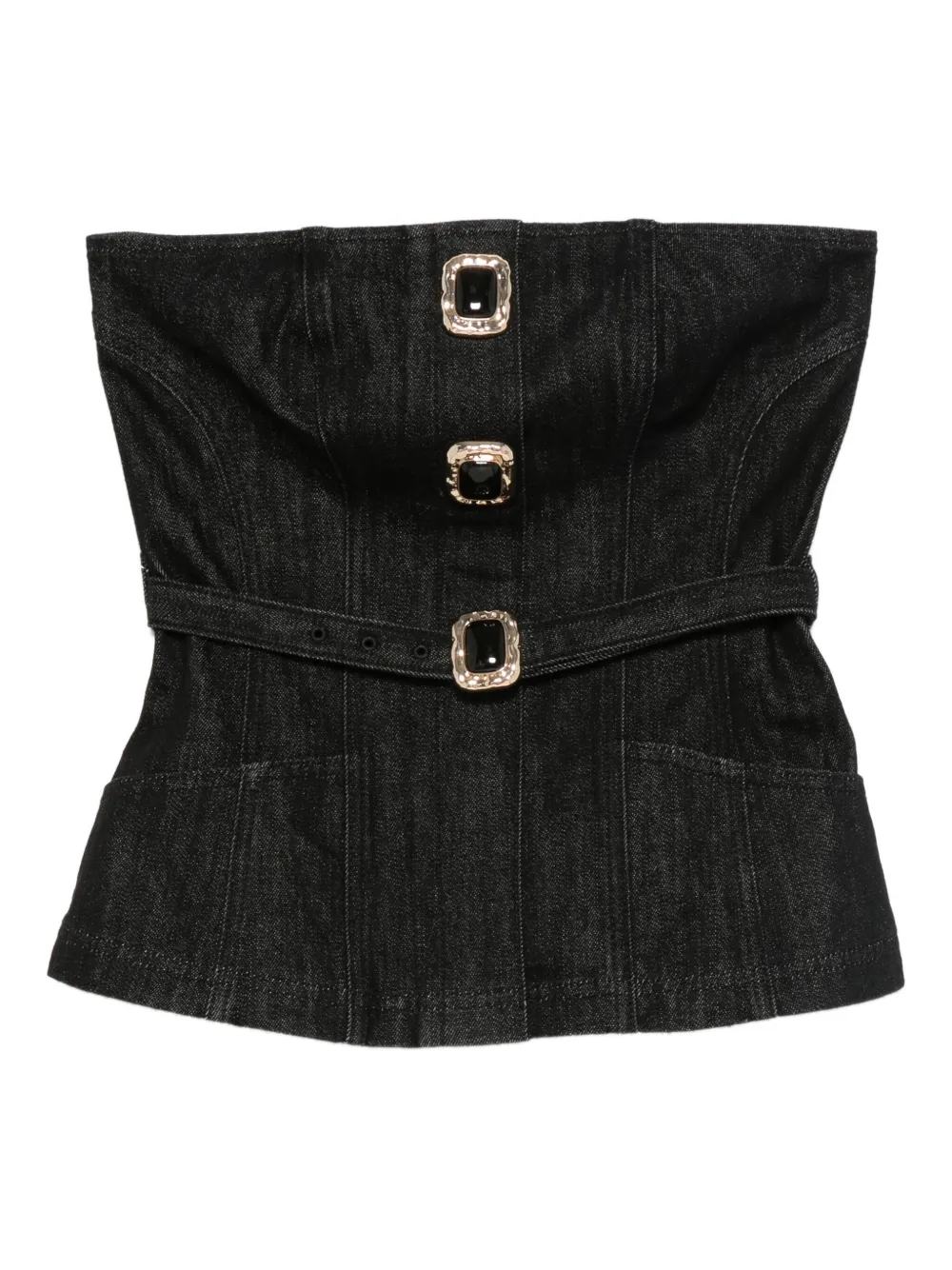 Ребристый топ с кружевной отделкой Self-Portrait, черный
Ребристый топ с кружевной отделкой Self-Portrait, черный