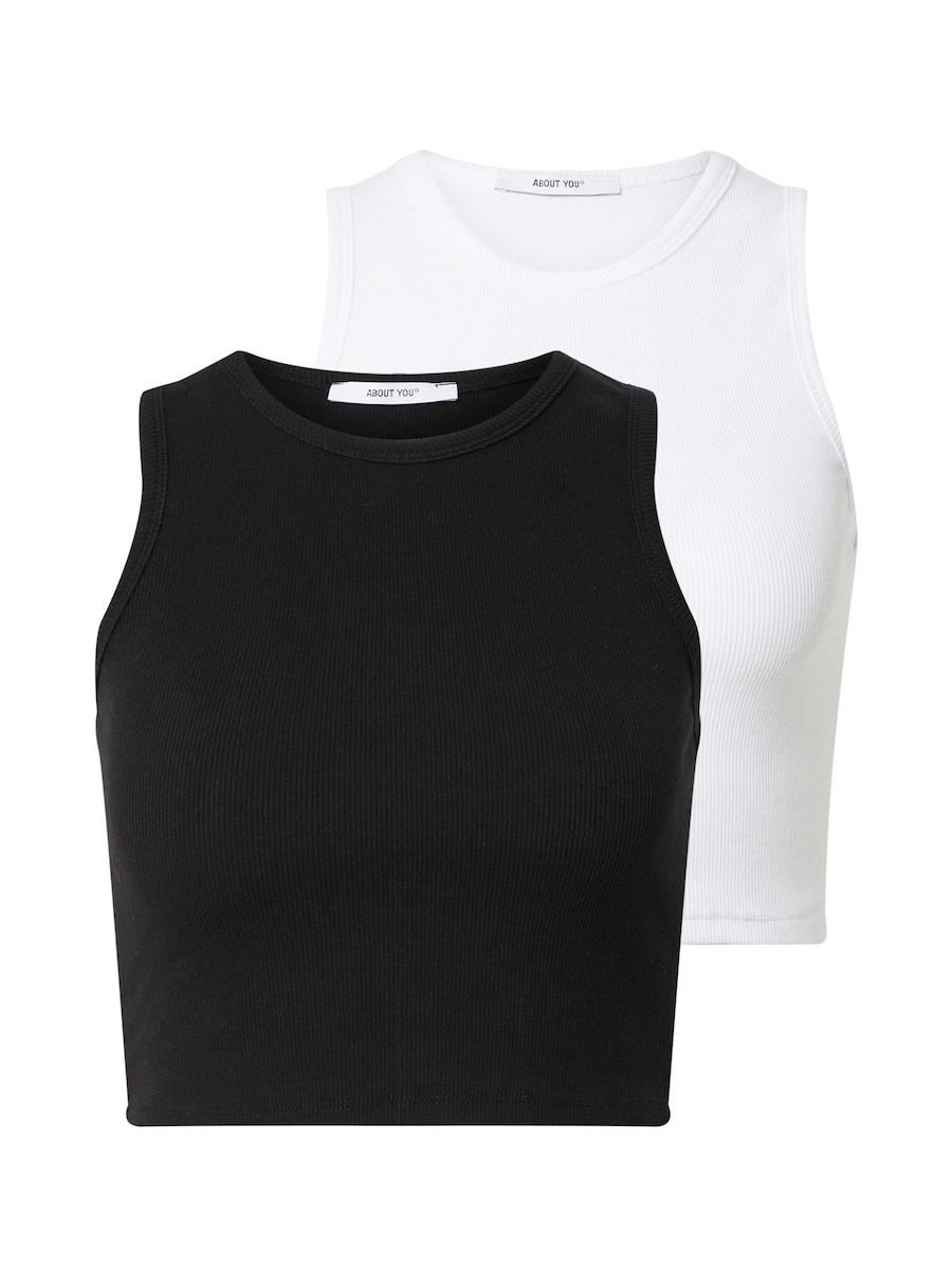 Топ ABOUT YOU Dita, черный/белый
Топ ABOUT YOU Dita, черный/белый