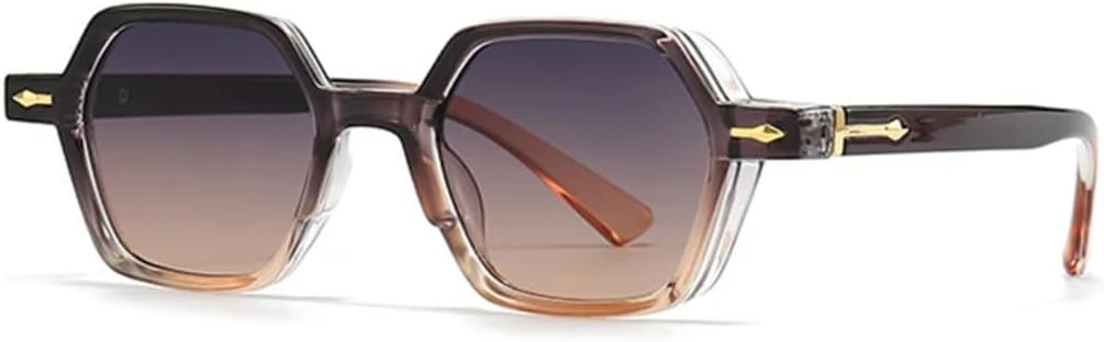 Популярные модные солнцезащитные очки в форме маленького многоугольника и квадрата для женщин, градиентные, с защитой от УФ-излучения UV400, для мужчин, с декоративными заклепками UATXTAU, Gray Tea Gradient
Популярные модные солнцезащитные очки в форме маленького многоугольника и квадрата для женщин, градиентные, с защитой от УФ-излучения UV400, для мужчин, с декоративными заклепками UATXTAU, Gray Tea Gradient