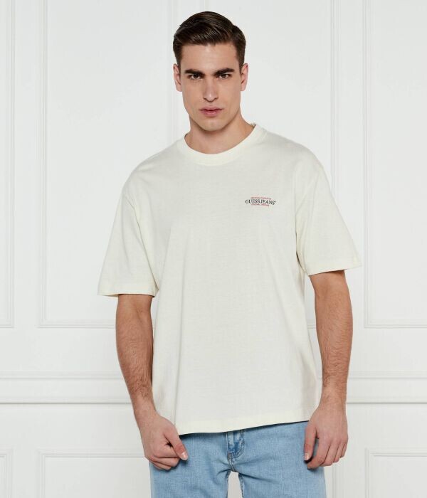 Футболка мужская Guess Jeans с принтом, экрю
Футболка мужская Guess Jeans с принтом, экрю