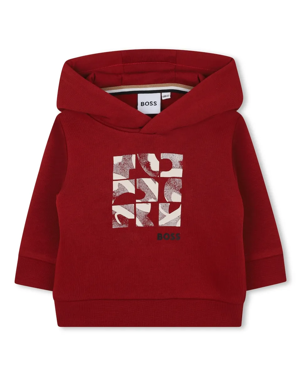 Красная детская толстовка с капюшоном BOSS Kidswear
Красная детская толстовка с капюшоном BOSS Kidswear