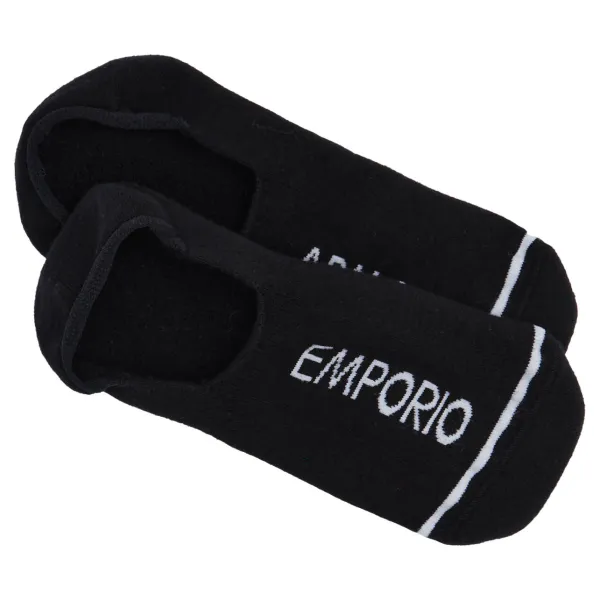 Носки/Короткие носки, 2 шт. Emporio Armani, черный 
Носки/Короткие носки, 2 шт. Emporio Armani, черный