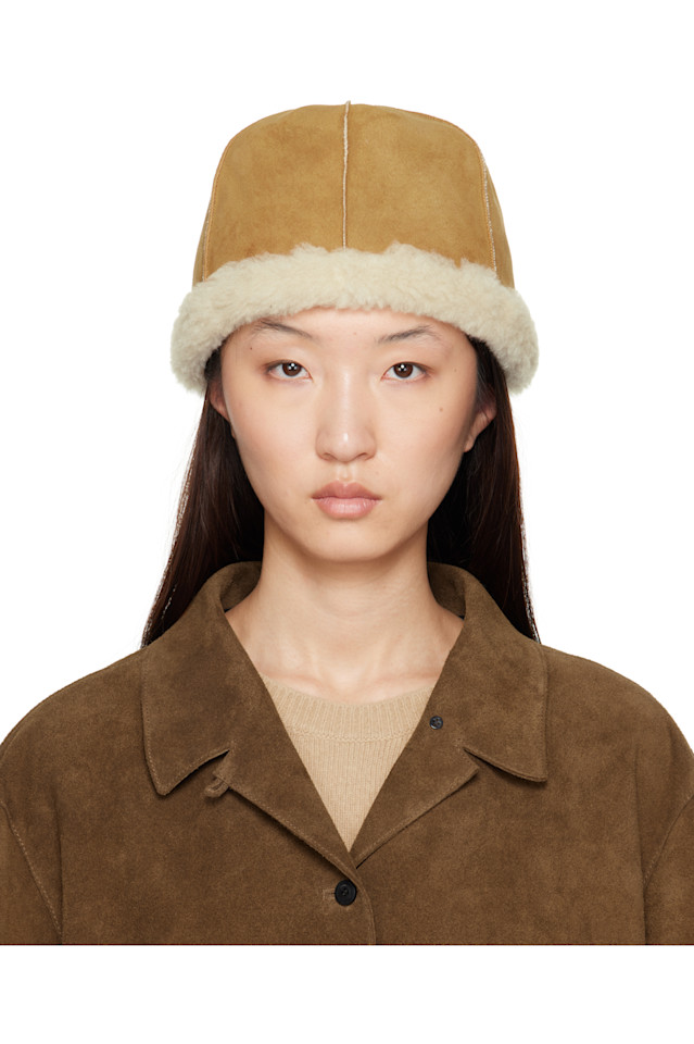 Реверсивная шапка из искусственного меха Le17Septembre, коричневый 
Реверсивная шапка из искусственного меха Le17Septembre, коричневый