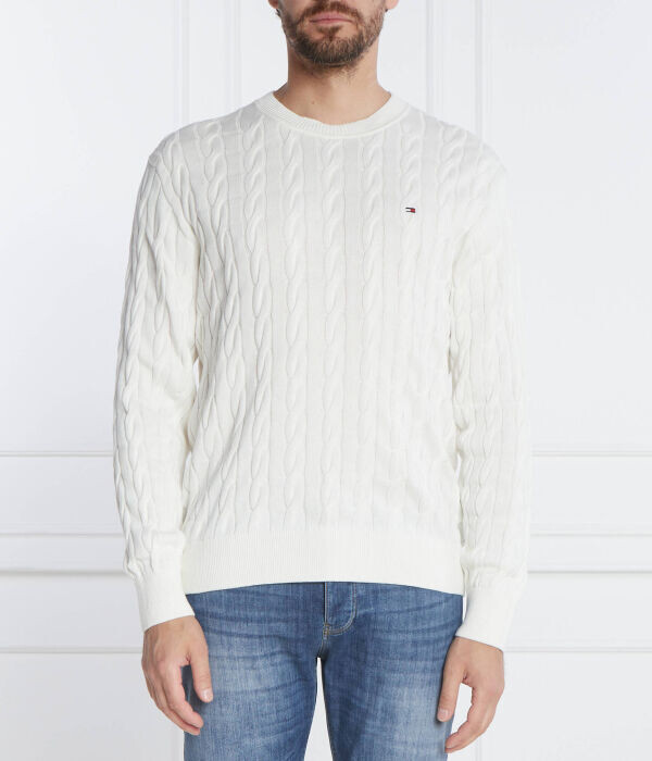 Джемпер мужской Tommy Hilfiger с узором косичка, белый
Джемпер мужской Tommy Hilfiger с узором косичка, белый