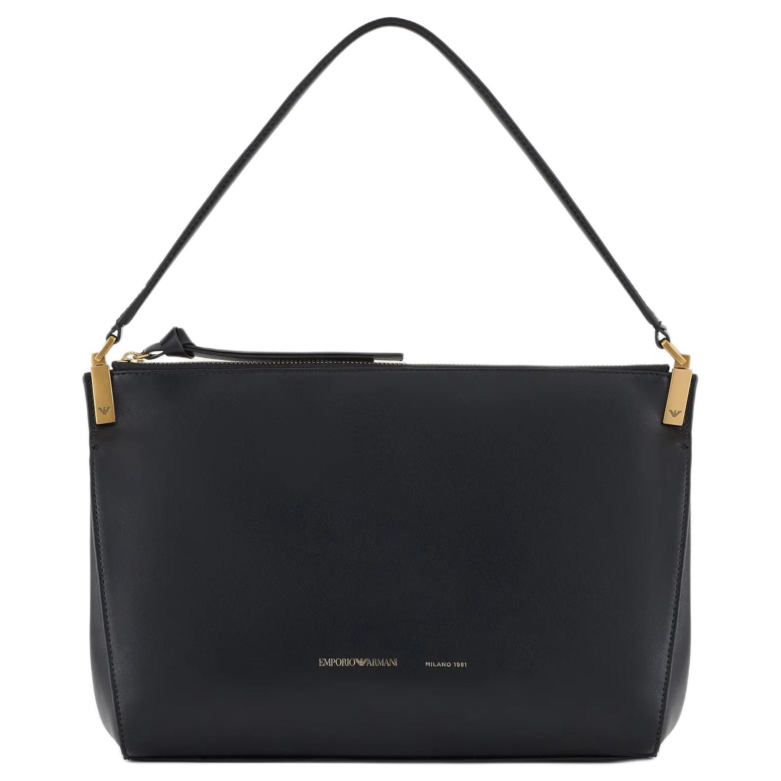 Emporio Armani Женская сумка из натуральной кожи (спилок), черная
Emporio Armani Женская сумка из натуральной кожи (спилок), черная