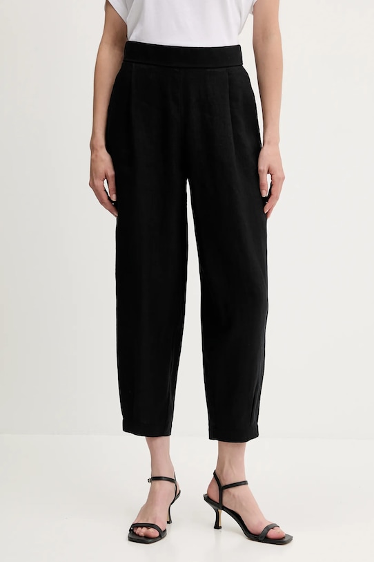 Льняные брюки United Colors Of Benetton, черный
Льняные брюки United Colors Of Benetton, черный