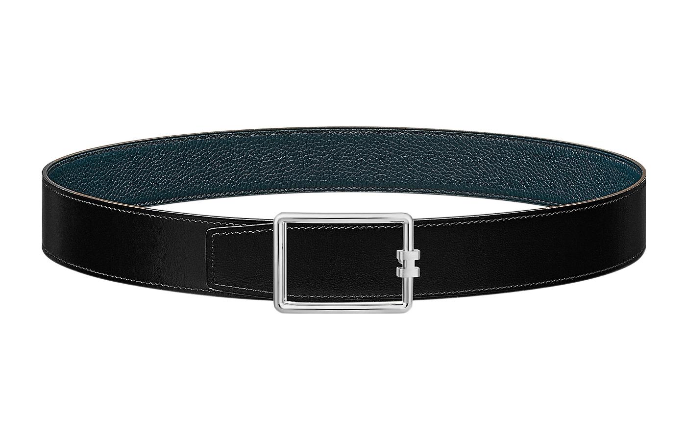 HERMES Ремень мужской из коровьей кожи Tube H, черный/синий, ширина 3,8 см
HERMES Ремень мужской из коровьей кожи Tube H, черный/синий, ширина 3,8 см