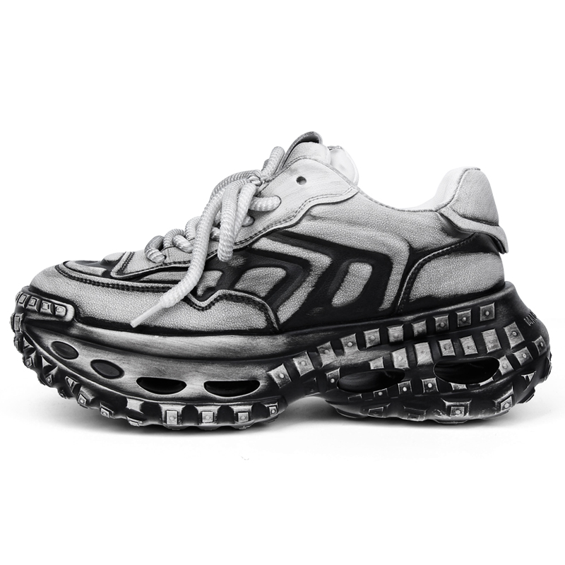 PALMPOLO Белые мужские кроссовки на платформе с эффектом увеличения роста, цвет White 
PALMPOLO Белые мужские кроссовки на платформе с эффектом увеличения роста, цвет White