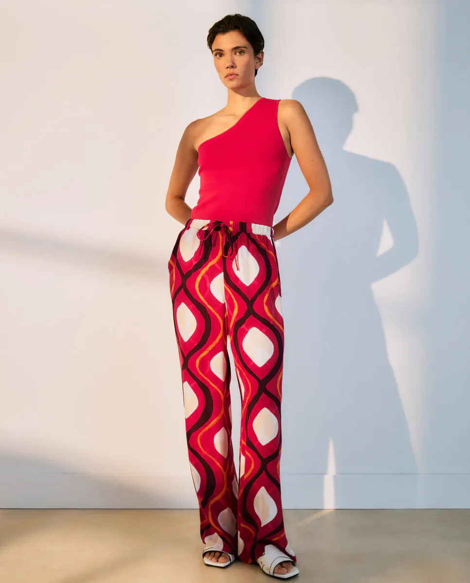 Асимметричный вязаный топ Woman El Corte Inglés, фуксия
Асимметричный вязаный топ Woman El Corte Inglés, фуксия