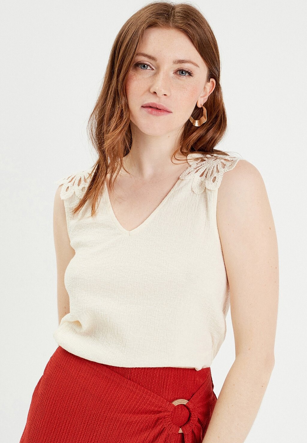 Блузка Rucken Cache Cache, слоновая кость
Блузка Rucken Cache Cache, слоновая кость