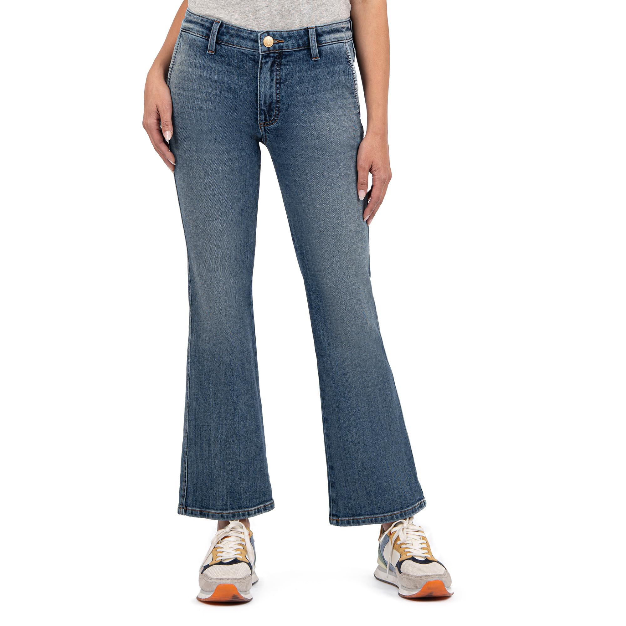 Джинсы KUT from the Kloth KELSEY MID RISE ANKLE FLARE REGULAR HEM SLASH POCKET, цвет EFFECTIVENESS
Джинсы KUT from the Kloth KELSEY MID RISE ANKLE FLARE REGULAR HEM SLASH POCKET, цвет EFFECTIVENESS