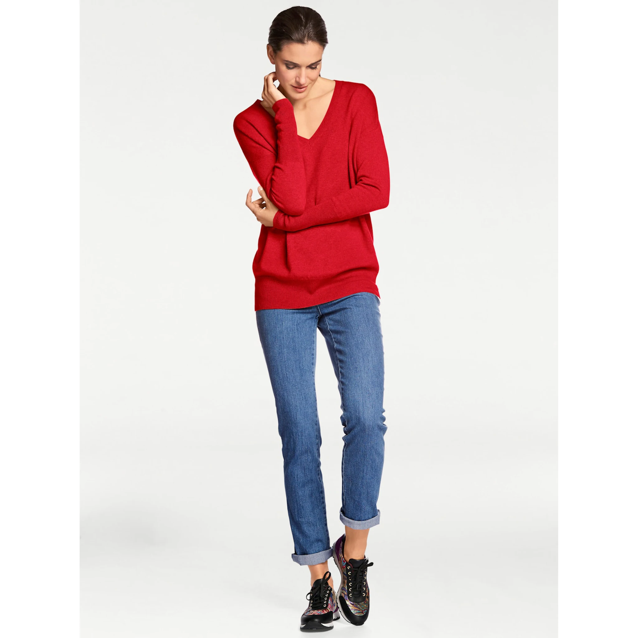 Вязаный свитер Heine "V-пуловер", красный
Вязаный свитер Heine "V-пуловер", красный