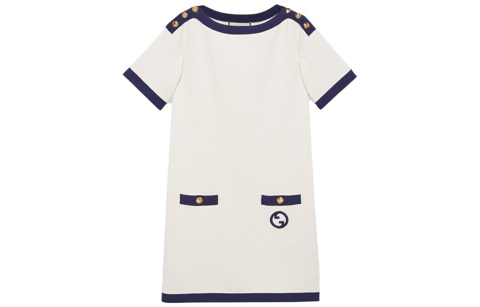 Платье Gucci с короткими рукавами, белый
Платье Gucci с короткими рукавами, белый