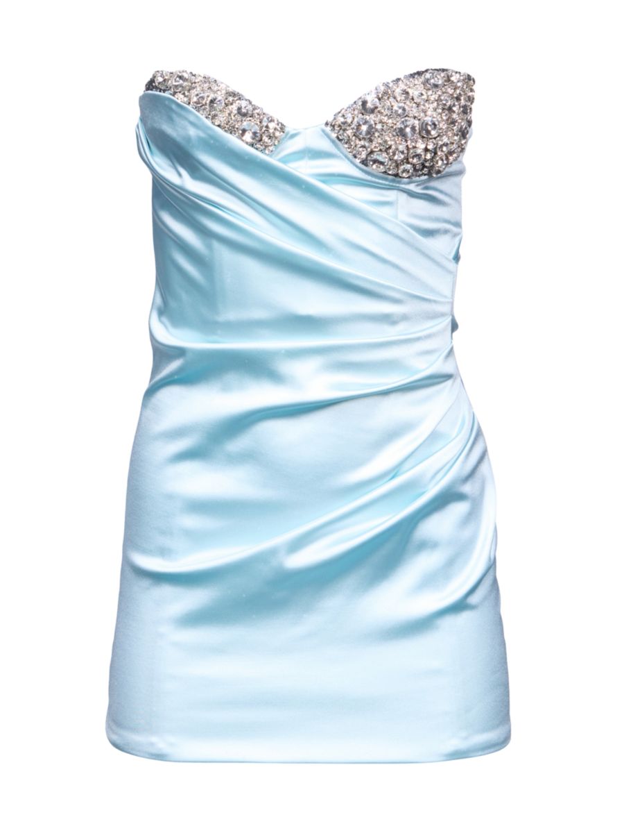 Мини-платье без бретелек, украшенное кристаллами Area, цвет Ice Blue
Мини-платье без бретелек, украшенное кристаллами Area, цвет Ice Blue