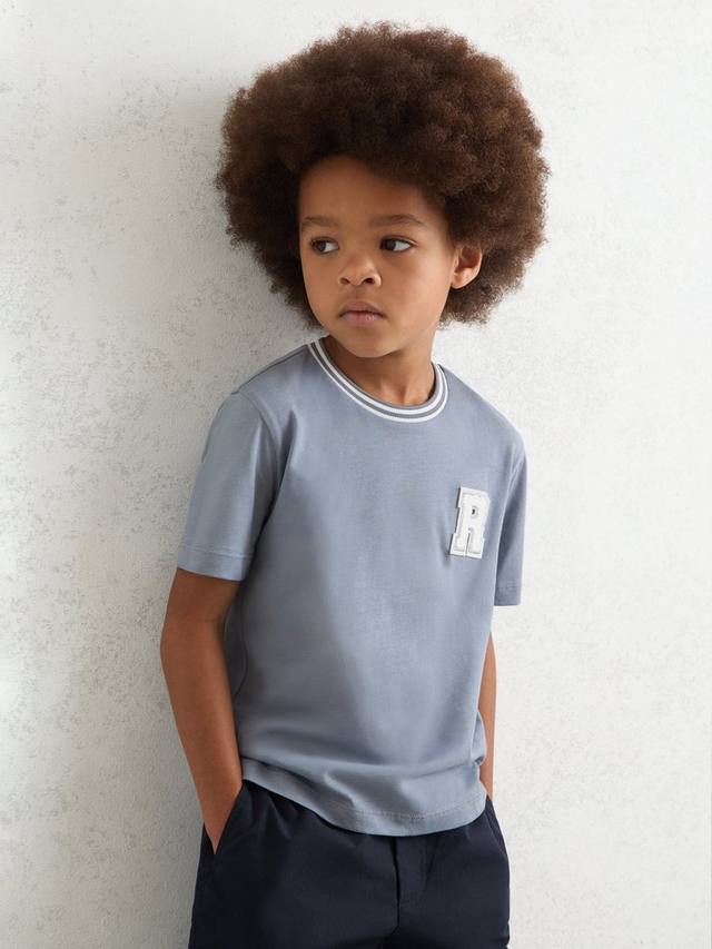 Детская хлопковая футболка Palmers с короткими рукавами Reiss, Airforce Blue
Детская хлопковая футболка Palmers с короткими рукавами Reiss, Airforce Blue